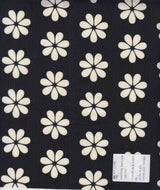 Floral Stretch Knit Black Ivory