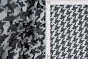 Mesh Flocking Houndstooth Stretch Fabric