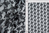 Mesh Flocking Houndstooth Stretch Fabric