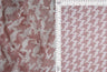 Mesh Flocking Houndstooth Stretch Fabric