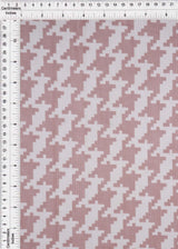 Mesh Flocking Houndstooth Stretch Fabric
