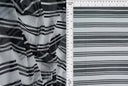 1 Yard Mesh Fabric Horizontal Stripe Print Lightweight 54 Inch Wide