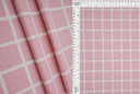 Rib Knit Checkered Plaid Stretch Fabric