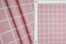 Rib Knit Checkered Plaid Stretch Fabric