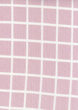 Rib Knit Checkered Plaid Stretch Fabric