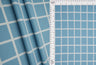 Rib Knit Checkered Plaid Stretch Fabric