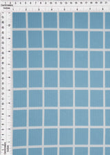Rib Knit Checkered Plaid Stretch Fabric