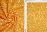 1 Yard Polyester Spandex Yummy Rib Knit Fabric Paisley Floral Print Soft Stretch 58/60" Width