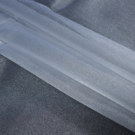 Sparkle Nylon Organza - White
