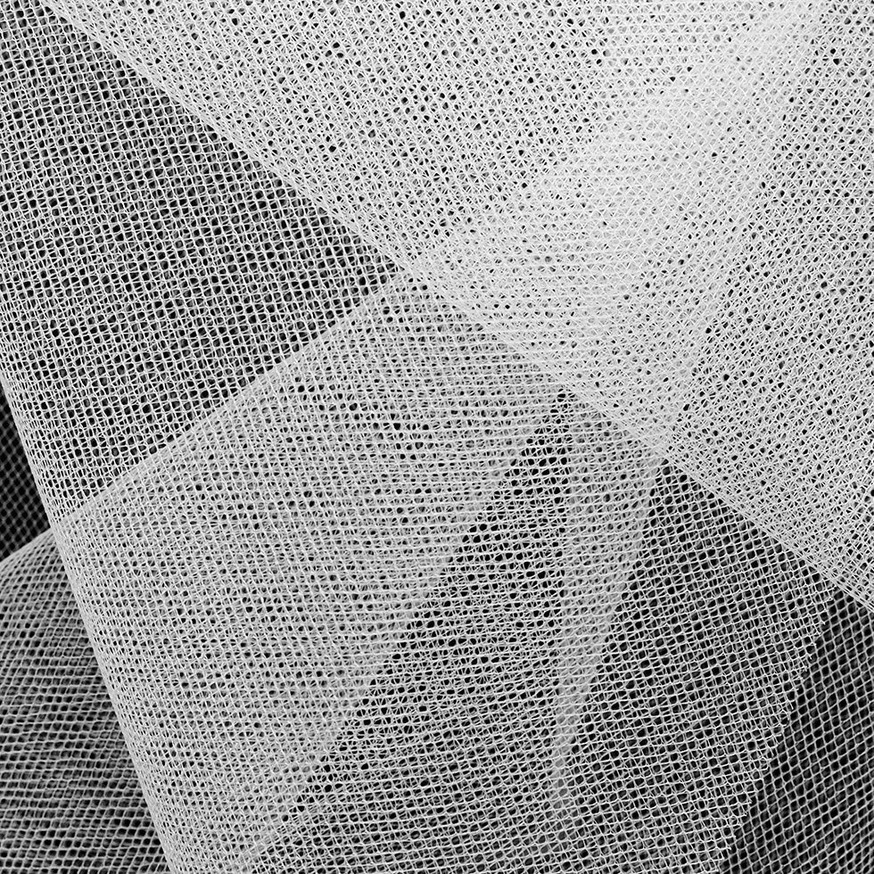 Diamond Net Nylon Tulle - White - Kaitlyn Collection