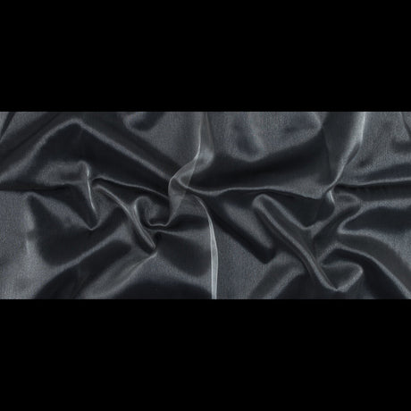 Silver Iridescent Nylon Organza