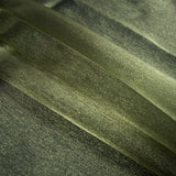 Olive Iridescent Nylon Organza