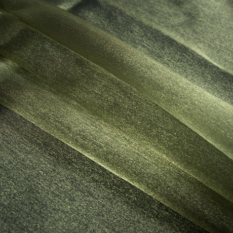 Olive Iridescent Nylon Organza