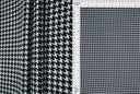 1 Yarda de Tela de Punto de Canalé 4x2 con Estampado Pata de Gallo Delicioso, 96% Poliéster, Ancho 58/60", Tela Suave y Elástica para Ropa y Proyectos DIY