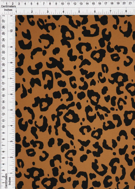 1 Yard Animal Print DTY Brushed Knit Fabric Soft Stretch 58/60 Inch Wide