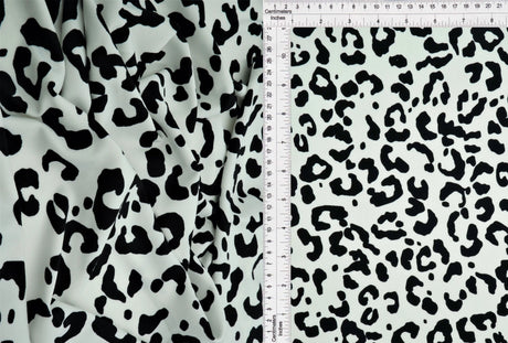 1 Yard Polyester Spandex DTY Brushed Knit Fabric with Animal Print 58/60 Inches