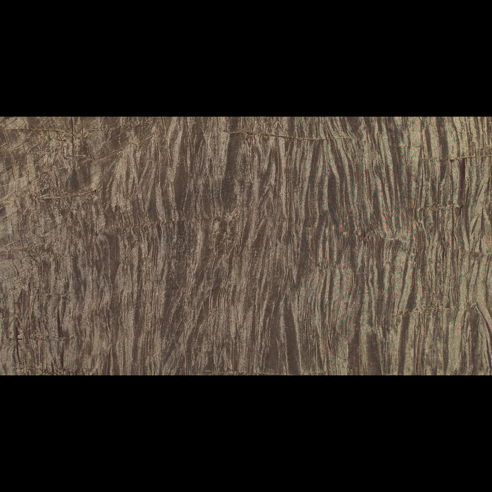Crushed Nylon Organza - Bronze and Burgundy