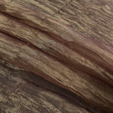 Crushed Nylon Organza - Bronze and Burgundy