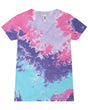 Colortone Women's Tie-Dyed V-Neck T-Shirt