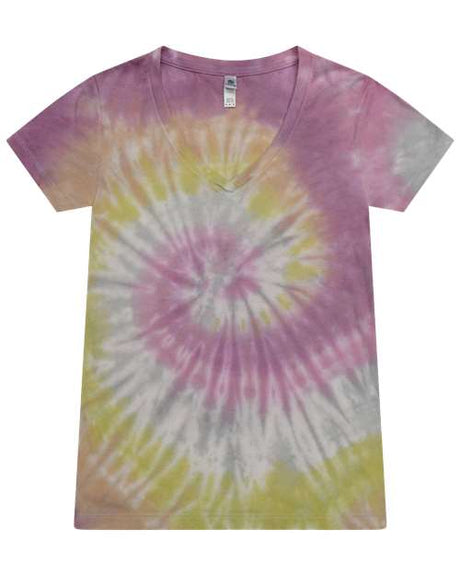 Women's Tie-Dyed V-Neck T-Shirt