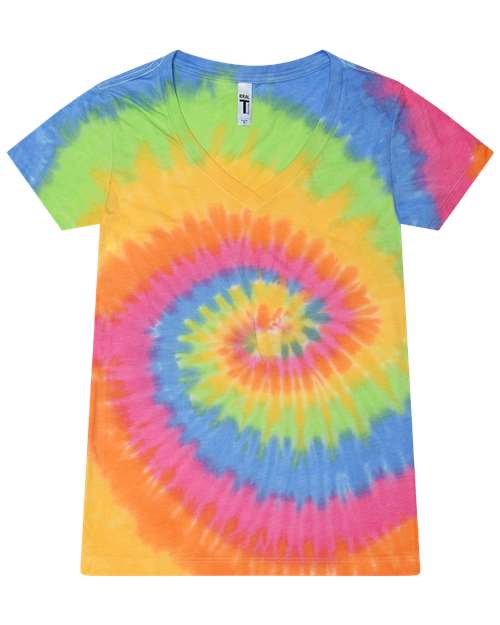 Women's Tie-Dyed V-Neck T-Shirt