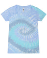 Colortone Women's Tie-Dyed V-Neck T-Shirt