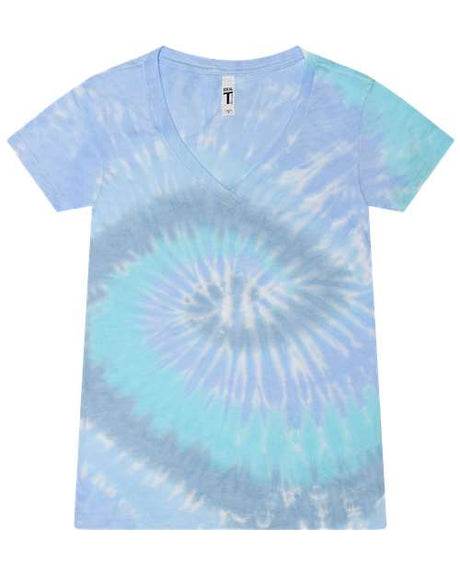 Women's Tie-Dyed V-Neck T-Shirt