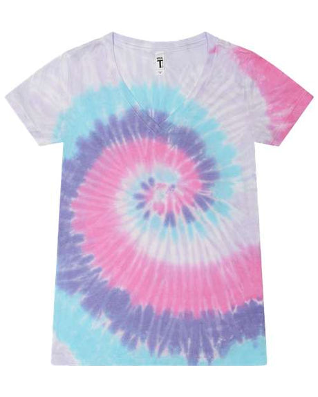 Women's Tie-Dyed V-Neck T-Shirt