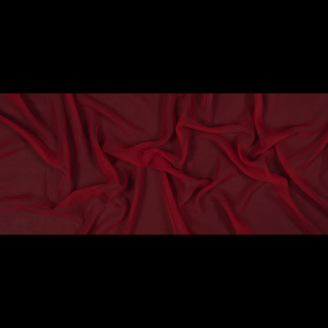 Polyester Chiffon - Red - Regina Collection