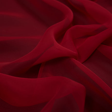 Polyester Chiffon - Red - Regina Collection