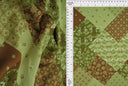 1 yarda de tela satinada con estampado floral patchwork, 58/60? de ancho 100% poliéster