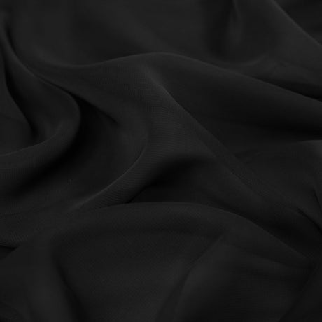 Polyester Chiffon - Black - Regina Collection