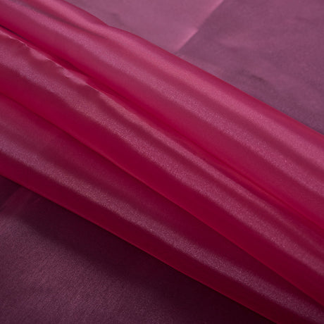 Iridescent Polyester Organza - Raspberry