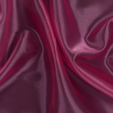 Iridescent Polyester Organza - Raspberry