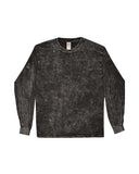 Camiseta de manga larga para hombre con lavado mineral
