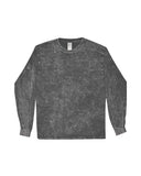 Camiseta de manga larga para hombre con lavado mineral