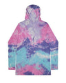 Colortone Unisex Tie-Dyed Hooded Long Sleeve T-Shirt