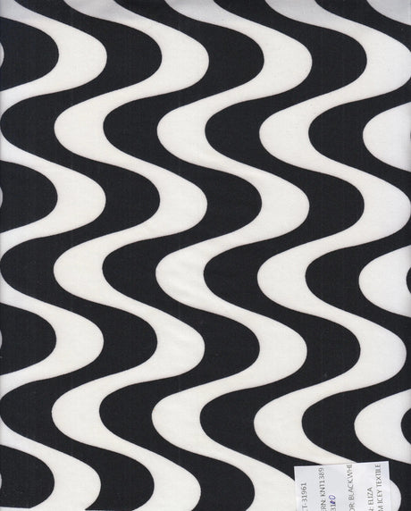 1 Yard DTY Brushed Knit Fabric Geometric Print Soft Stretch 58/60 Inch Wide