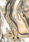 Rib Knit Marble Tie-Dye Print Fabric