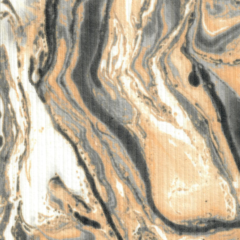 1 Yard Polyester Spandex Yummy Rib Knit Fabric Marble Print Soft Stretch 58/60" Wide