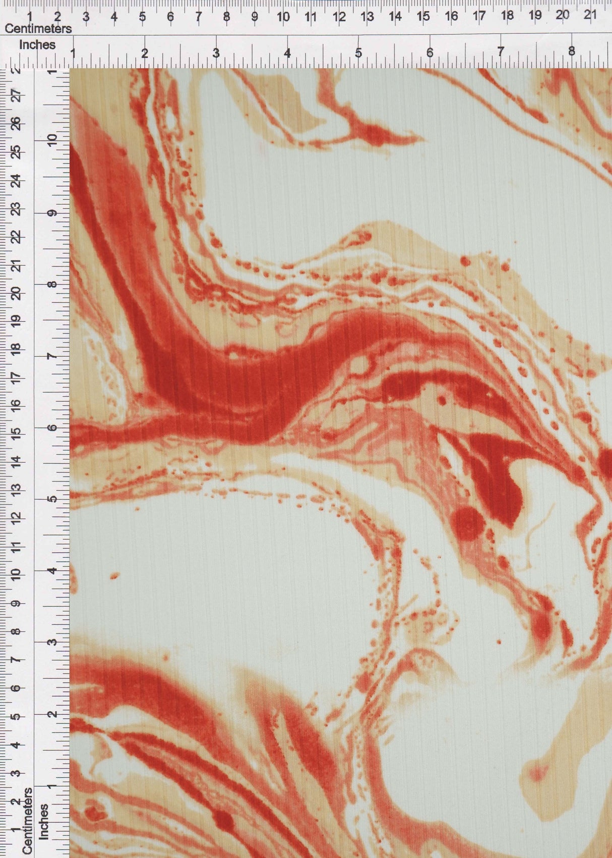 Rib Knit Marble Tie-Dye Print Fabric
