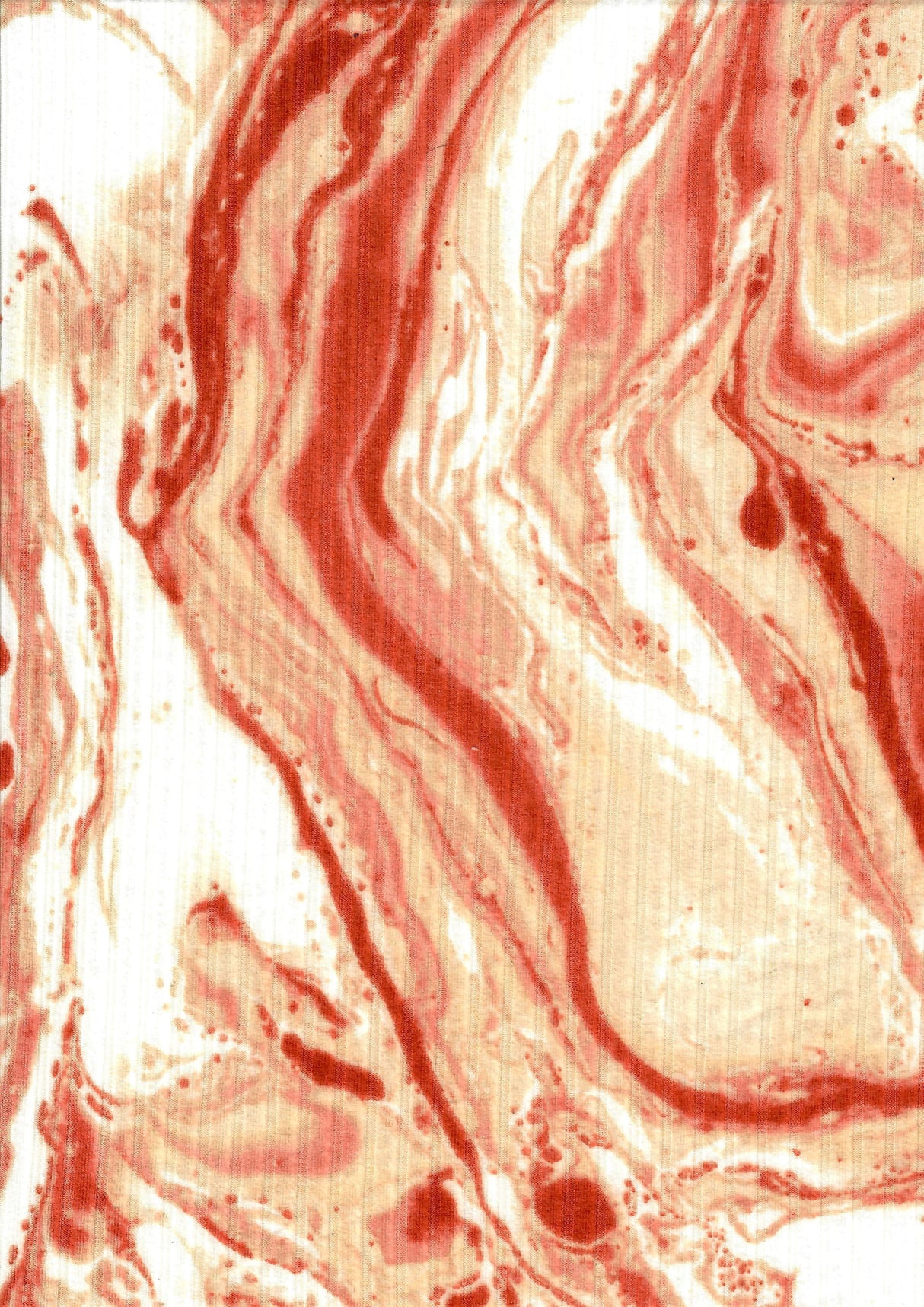 Rib Knit Marble Tie-Dye Print Fabric
