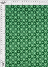 1 Yard Geometric DTY Brushed Knit Fabric Soft Stretch 58 Inches Wide