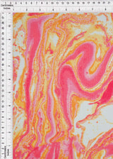 Rib Knit Marble Print Stretch Fabric