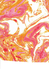 Rib Knit Marble Print Stretch Fabric