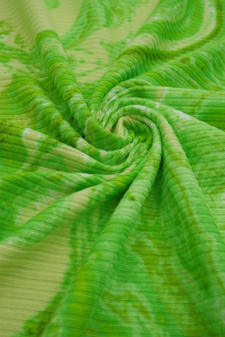 1 Yard Marble Print Yummy Rib Knit Fabric 4x2 Soft Stretch 58 Inch Wide