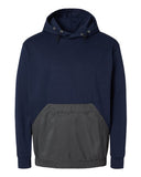 Unisex Mixed Media Hooded Sweatshirt