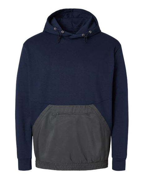 Unisex Mixed Media Hooded Sweatshirt