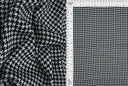 Bubble Satin Houndstooth Print Fabric
