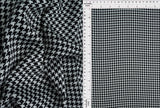 Bubble Satin Houndstooth Print Fabric